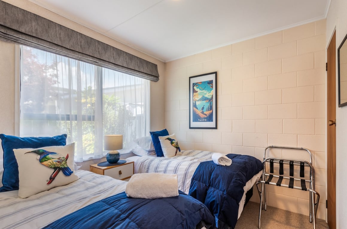 Tui'S Rest - Sunny 2-Bedroom Taupo Unit Walk To Town