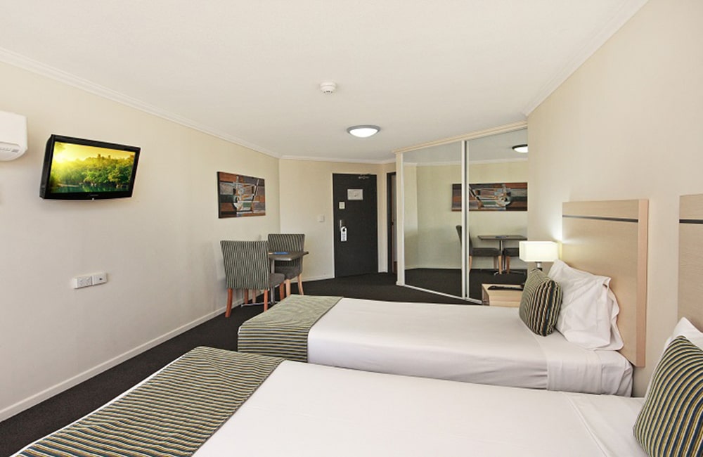 Twin Hotel Room