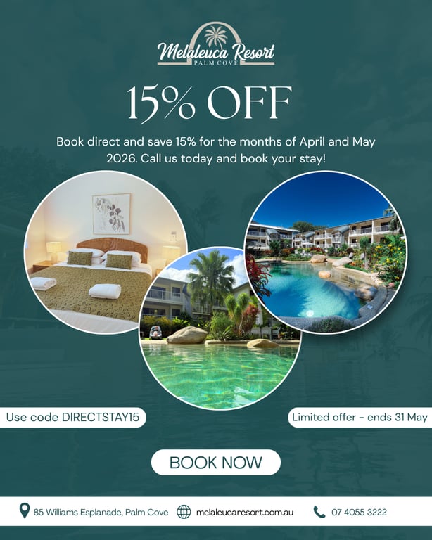 15% Off Your Stay - April & May 2026