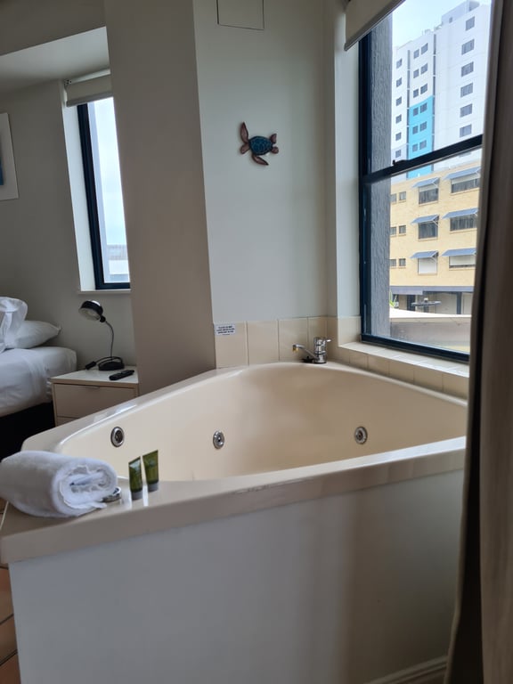 Sweeping ocean, beach & boardwalk views, extended balcony outlook, One bedroom Ocean View Apartment