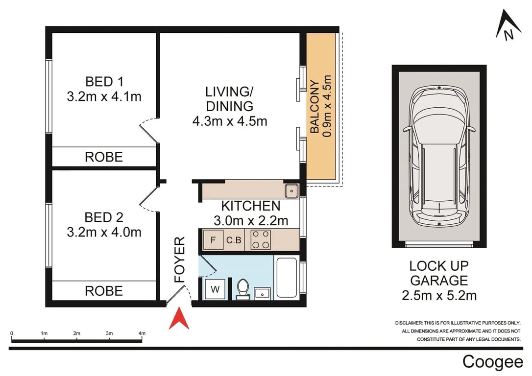 BREAM - Coogee Coastal Retreat | Sunny 2-Bed With Balcony & Lock-Up Garage