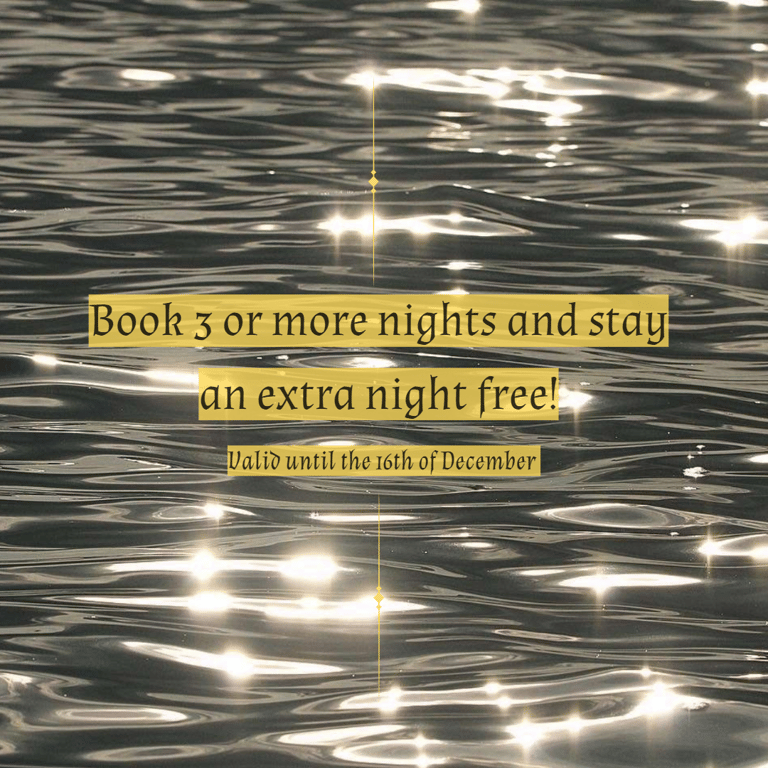 Book 3 nights or more, and stay an extra for free!