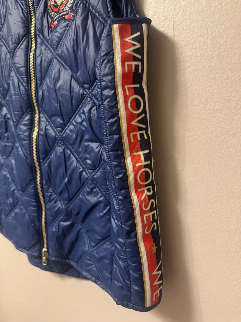 Blå tunn dunväst  - bild 2