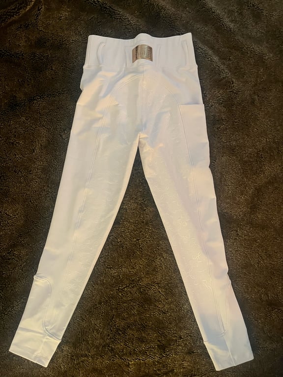 Vita ridtights från Equito - bild 2