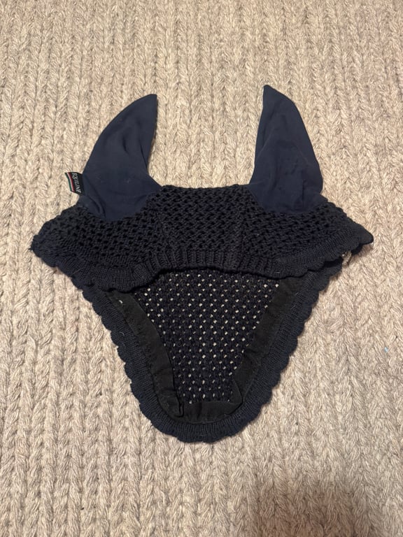 Mörkblå huva från Equiline med strass - bild 3