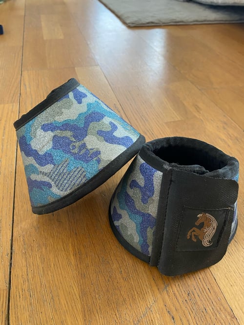 Blå kamouflage boots 