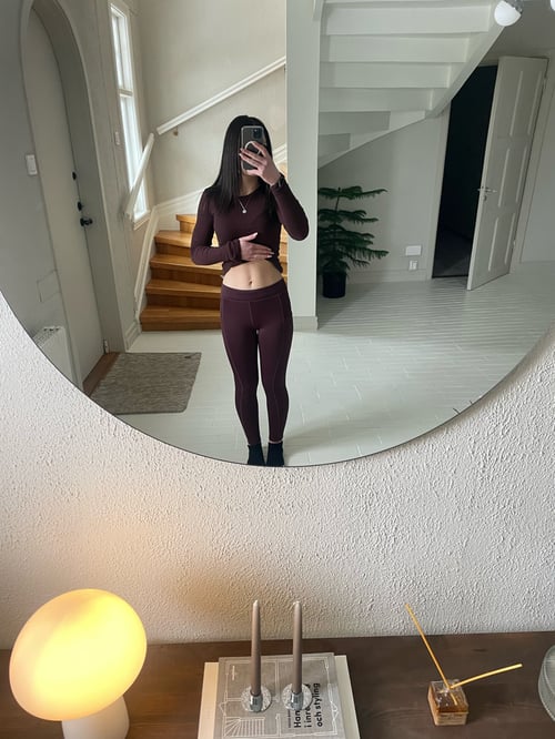 Vinröda ridtights från kingsland