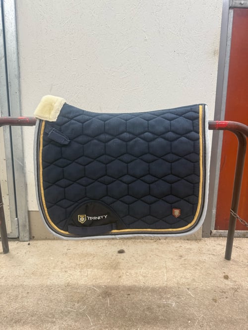 JULKLAPPSTIPS!🎅 Marinblått dressyrschabrak i strl COB från Trinity