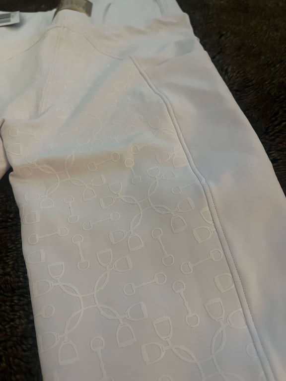 Vita ridtights från Equito - bild 3