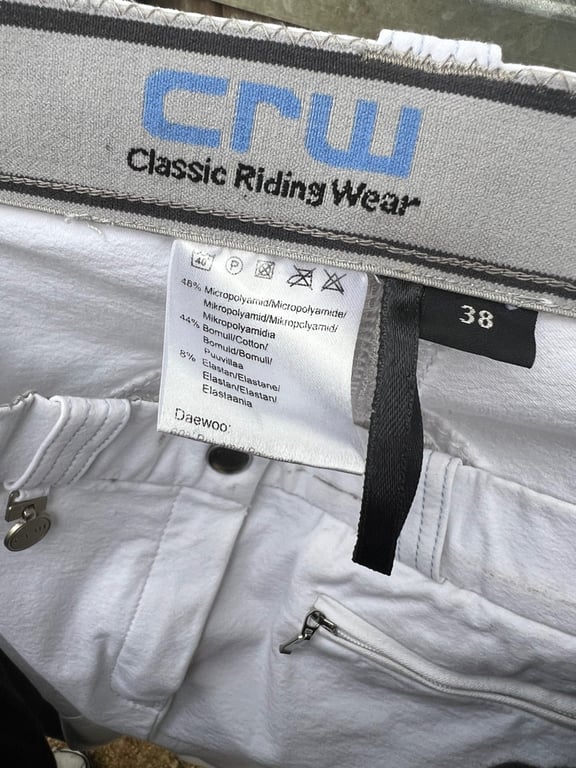 Vita ridbyxor från CRW - bild 3