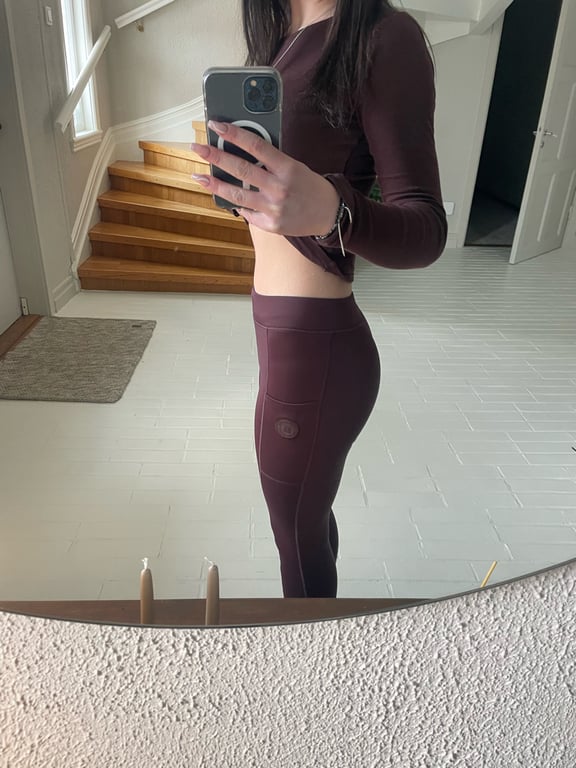 Vinröda ridtights från kingsland - bild 2