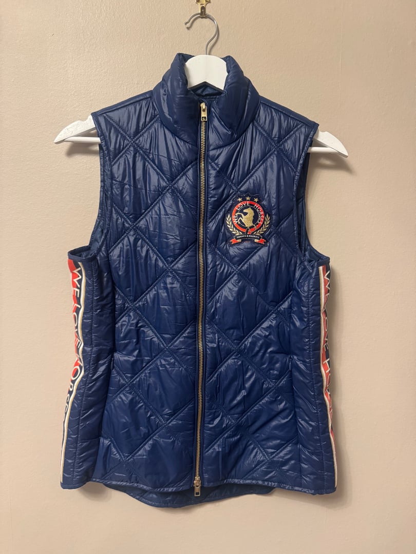 Blå tunn dunväst  - bild 1