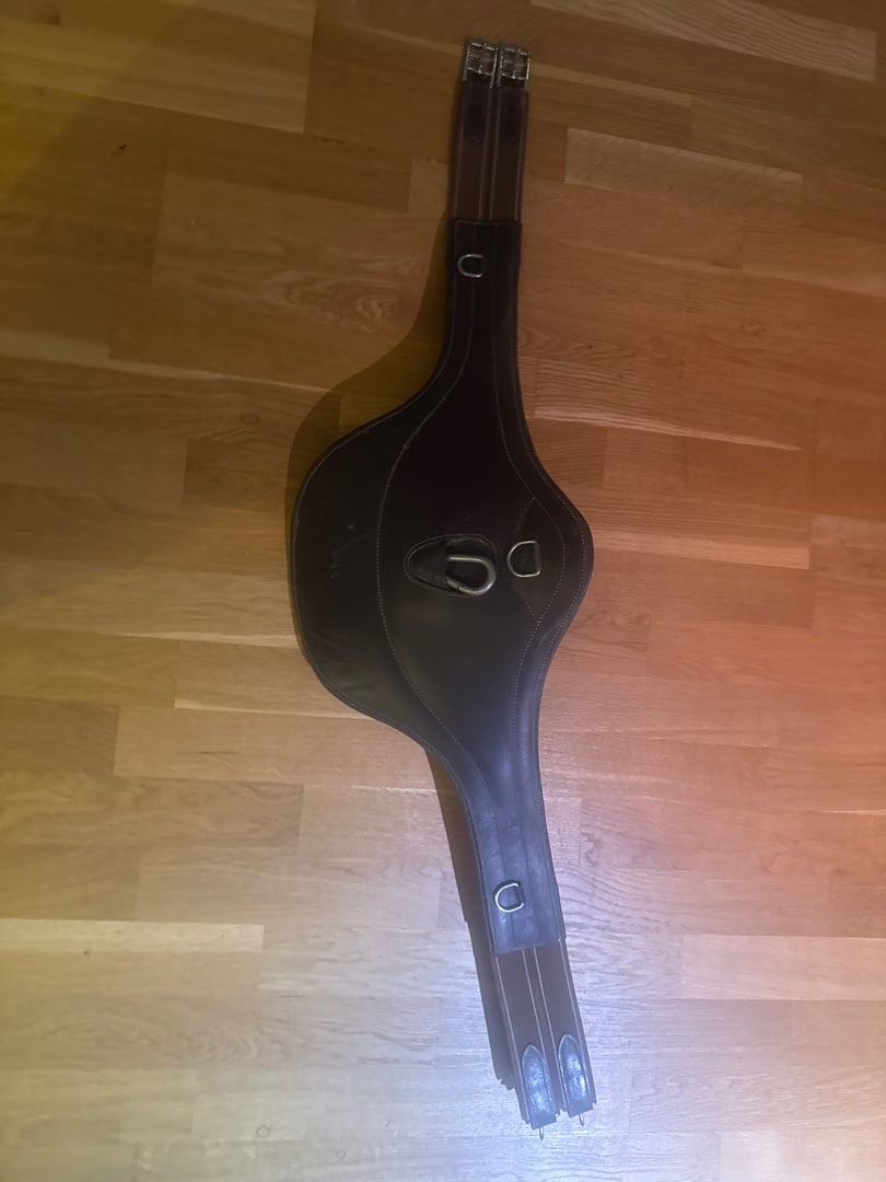 Brun sadelgjord, magplatta  - bild 1