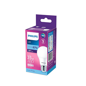 Lâmpada LED Bulbo E-27 Bivolt 4.5W 480 Lúmens Philips