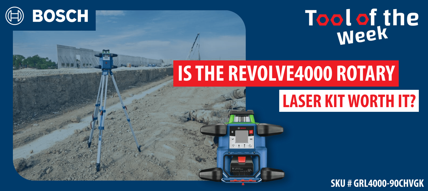 Tool of the Week: Is the Bosch REVOLVE4000 Rotary Laser Kit Worth Buying?
