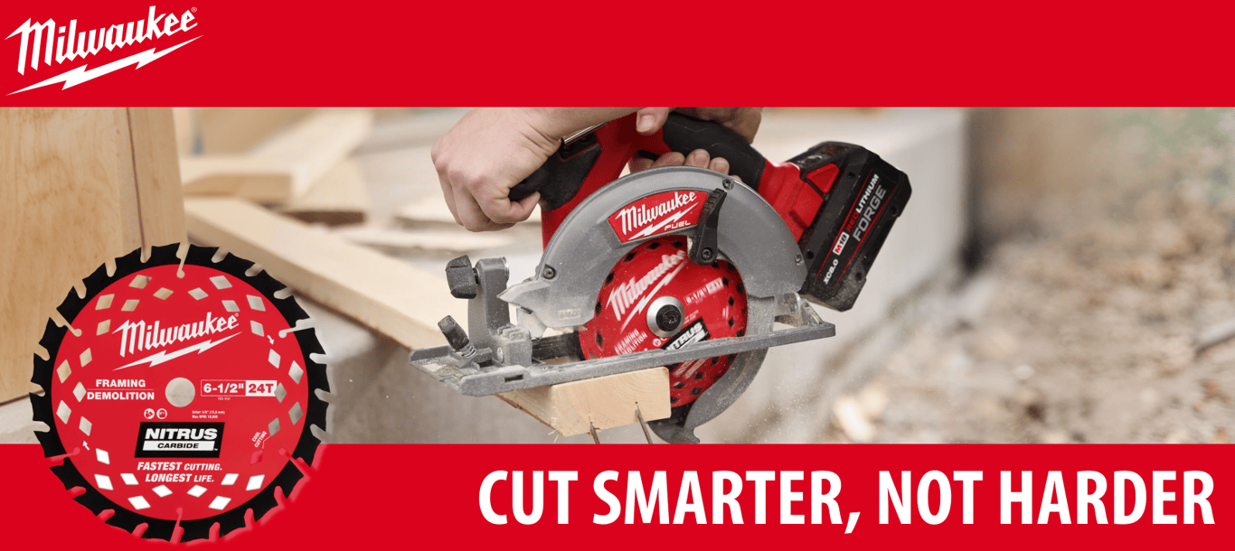 Milwaukee NITRUS Carbide Circular Saw Blade: Fast, Straight Cuts from Demo to Frame