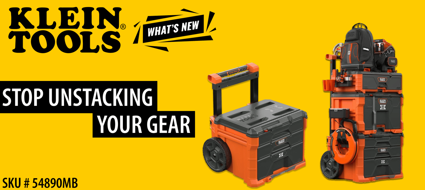 Stop Unstacking Your Gear: Klein Tools MODbox&trade; Three-Drawer Rolling Toolbox