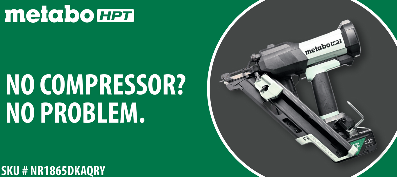 Metabo HPT Metal Connector Nailer: No Compressor Needed