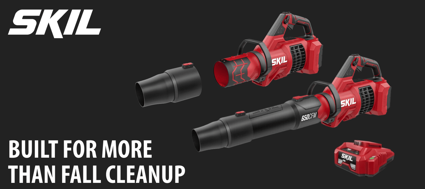 New SKIL 40V 650 CFM Leaf Blower Kit: Built for More Than Fall Cleanup