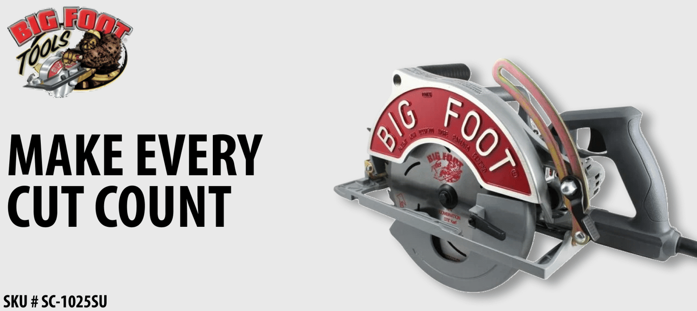 Meet the Big Foot Tools 10-1/4-Inch Worm Drive Beam Saw