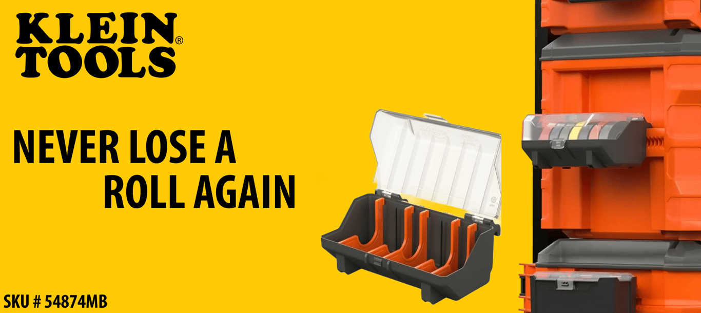 Eight Rolls, Zero Digging: Meet the Klein Tools MODbox Electrical Tape Holder