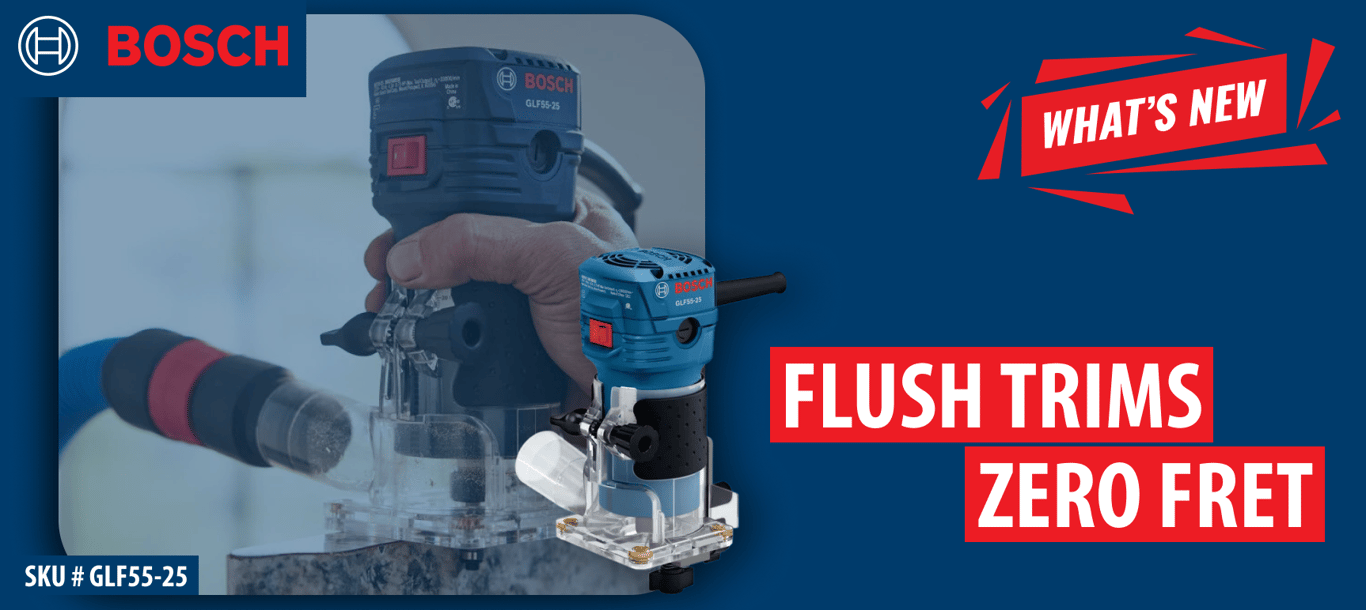 Flush Trims, Zero Fret: Why the Bosch GLF55-25 Laminate Trim Router Belongs in Your Kit