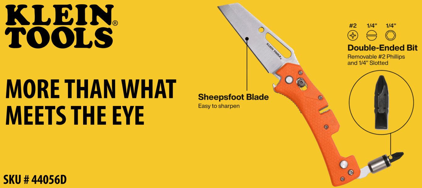 Klein Put a Screwdriver in an Electrician&rsquo;s Pocket Knife