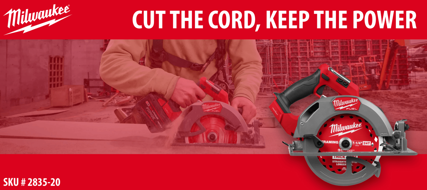 Cut the Cord, Keep the Power: Why the Milwaukee M18 FUEL 7-1/4" Circular Saw is a Game Changer