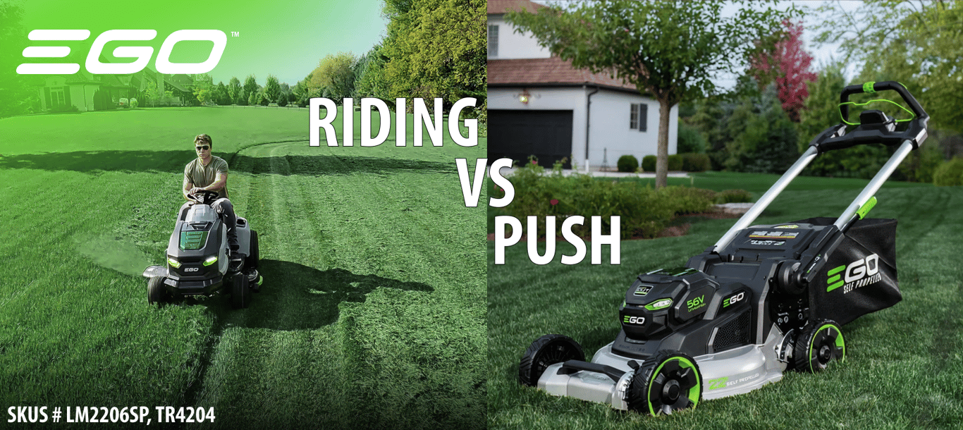 EGO Push Mower vs Riding Mower