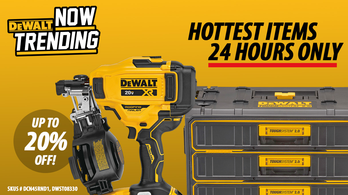 24-Hour Flash Sale: Trending DEWALT Tools Are Now Heavily Discounted