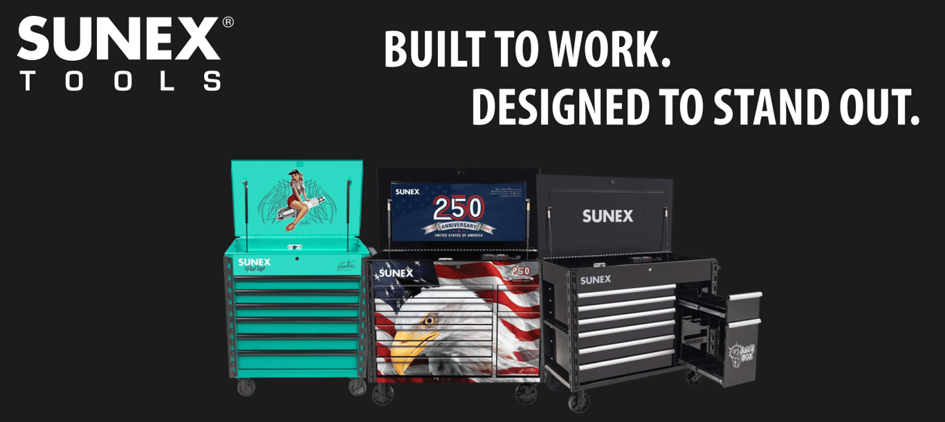 Built to Work, Designed to Stand Out: Sunex Service Carts for Mechanics