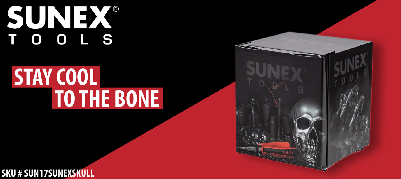 Stay Cool to the Bone: Sunex 1.7 Cu. Ft. Skull Theme Refrigerator