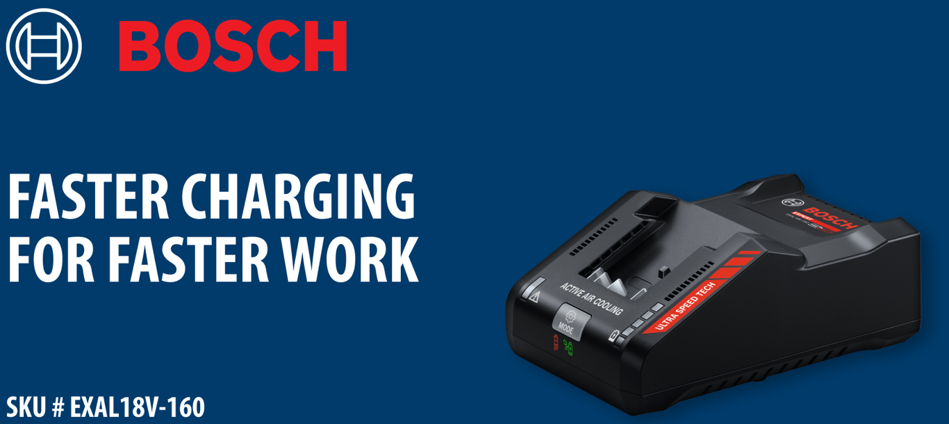 Spend Less Time Waiting With the Bosch EXPERT 18V Turbo Charger