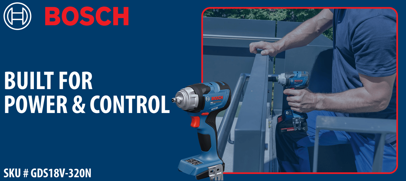 Compact Power and Better Control: Meet the Bosch GDS18V-320 Impact Wrench