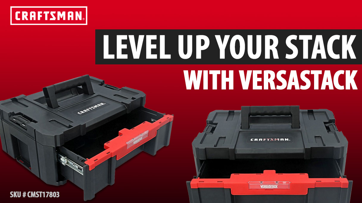 CRAFTSMAN VERSASTACK Deep Drawer Adds Heavy-Duty Storage To Modular System