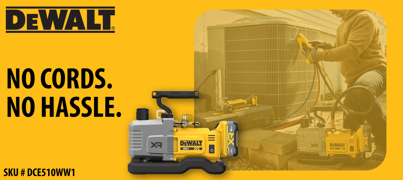 No Cords, No Hassle: Why the DEWALT 20V MAX* XR Vacuum Pump is Your New Best Friend
