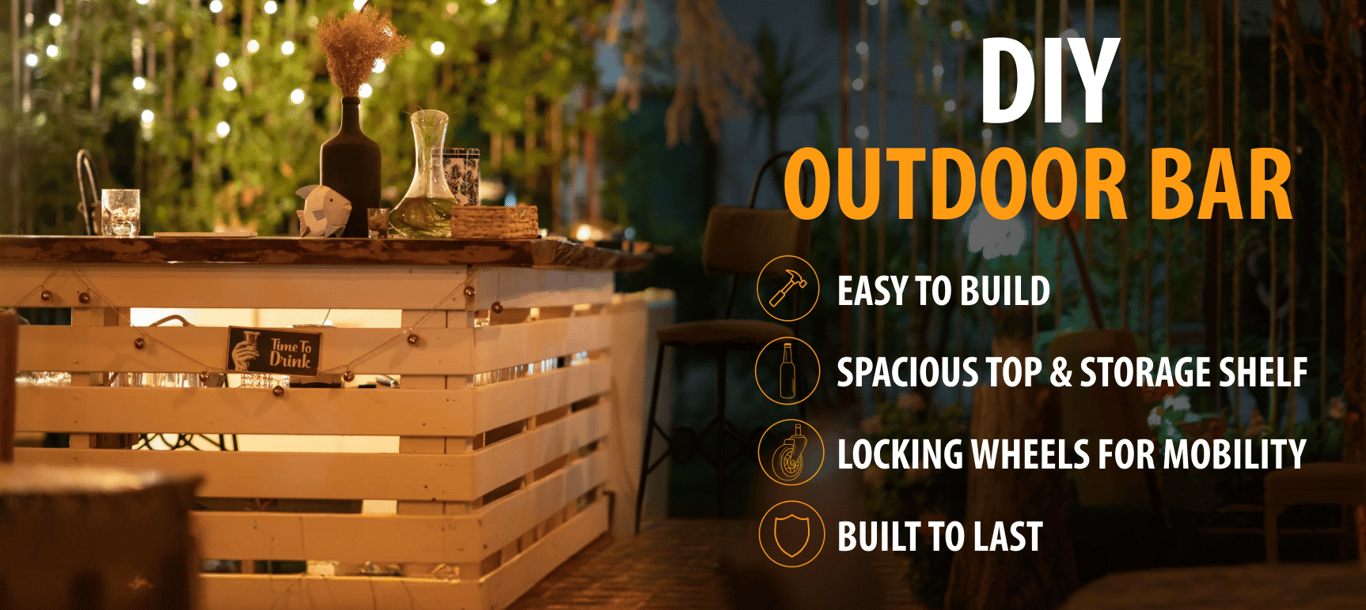 How to Build a DIY Outdoor Wood Bar