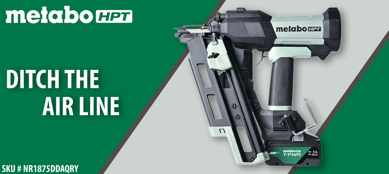 Metabo HPT Takes the Air Hose Out of Duplex Forming
