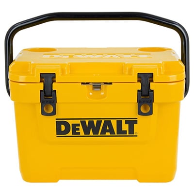 DEWALT 10 quart yellow roto-molded cooler