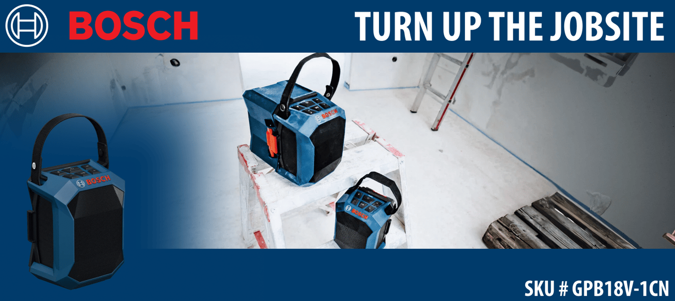 Turn Up the Jobsite: Why Bosch&rsquo;s New 18V Bluetooth Speaker is a Game-Changer
