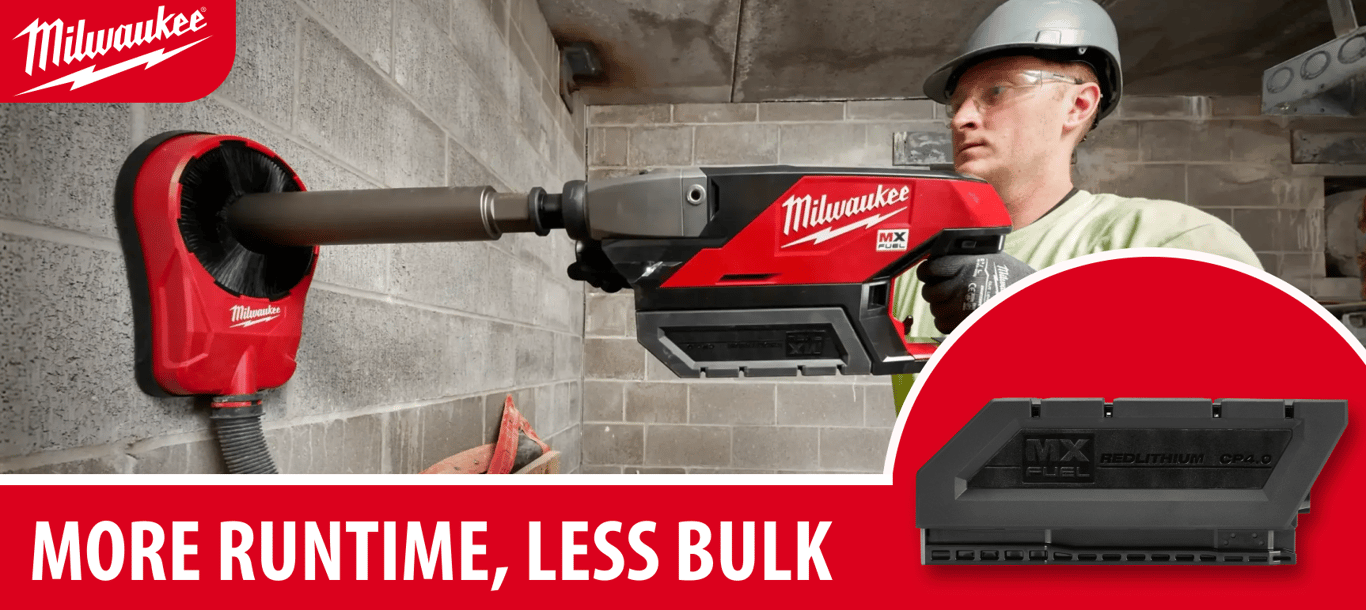 Milwaukee MX FUEL CP4.0 Battery Delivers More Runtime Without More Bulk