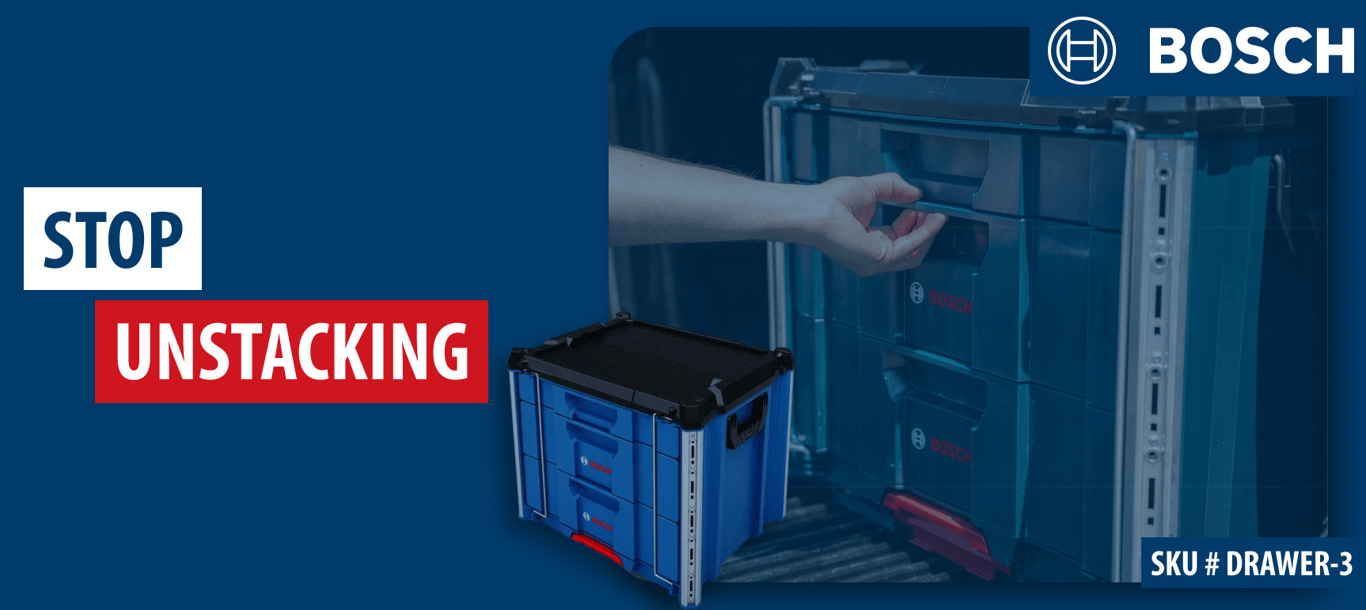 Stop Unstacking: Meet the Bosch L-BOXX Contractor 3 Drawer Tool Box