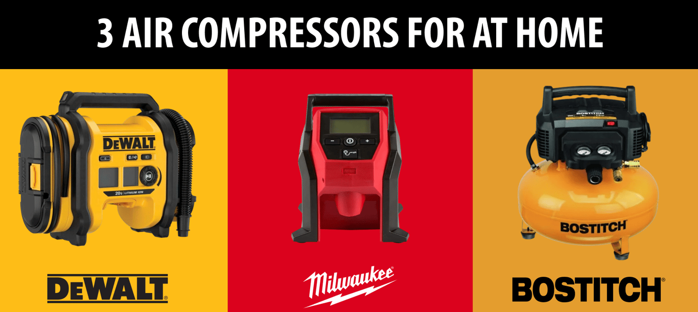 3 Great Air Compressors for At Home