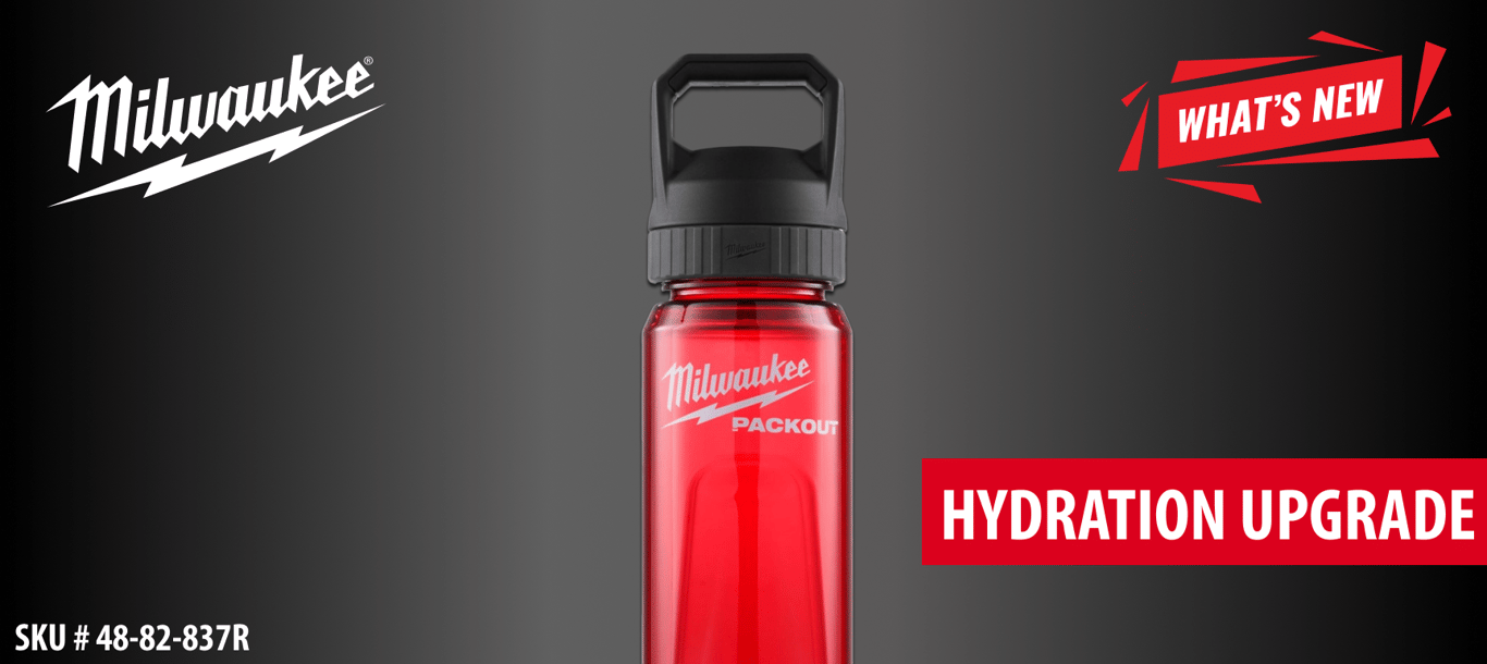 Milwaukee PACKOUT&trade; 25 oz Bottle with Chug Lid: The Hydration Upgrade Every PACKOUT&trade; User Needs