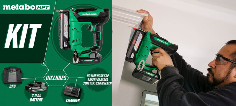 Metabo HPT Releases New Cordless 18V Nailers