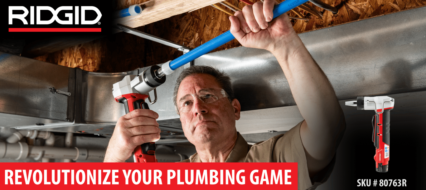 Revolutionize Your Plumbing Game: Meet the RIDGID&reg; RPE 100 PEX Expander