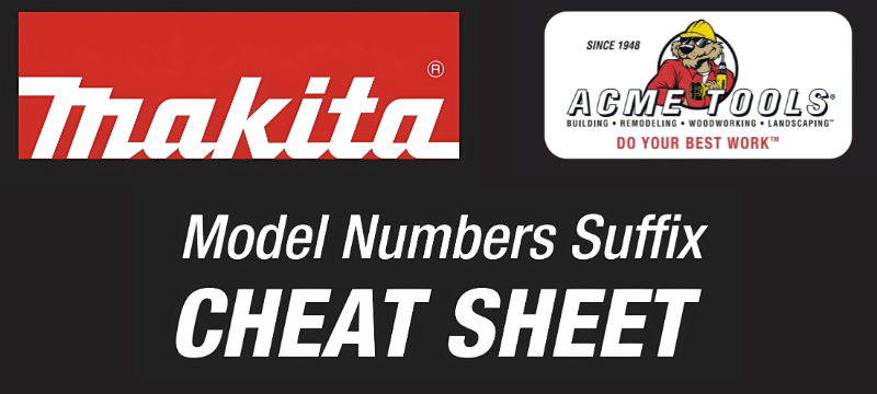 Understanding Makita Model Numbers: Decoding the Suffixes