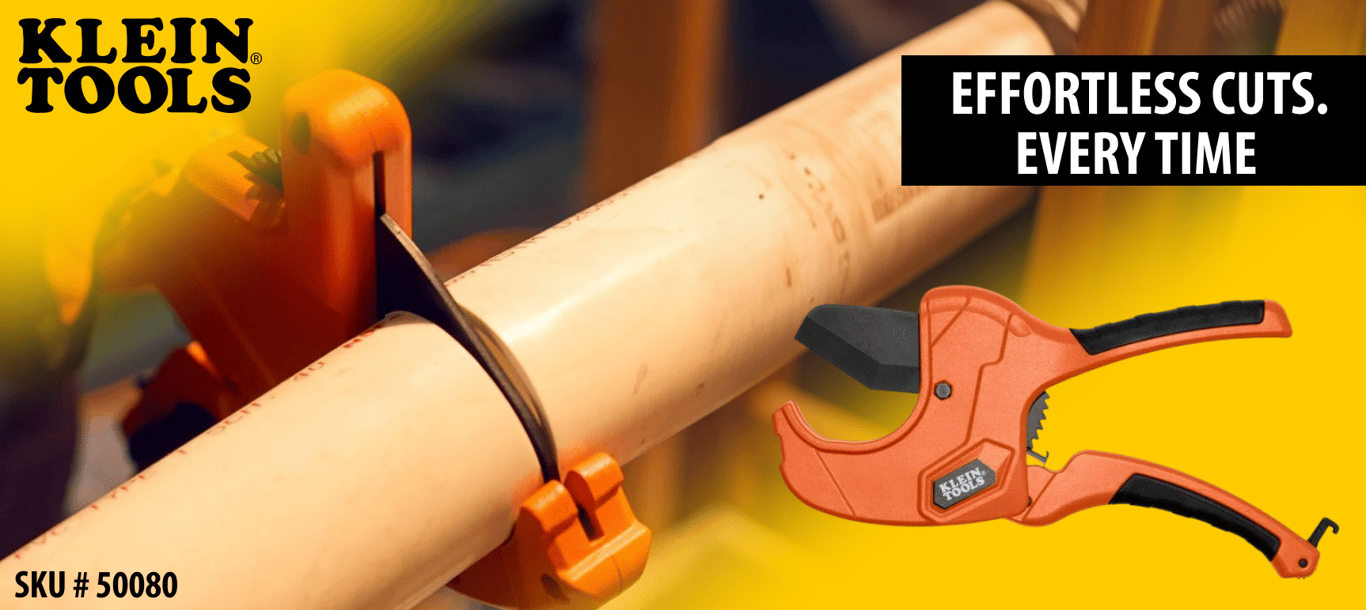 Effortless Cuts, Every Time: Meet the Klein Tools 2-Inch Ratcheting PVC Cutter