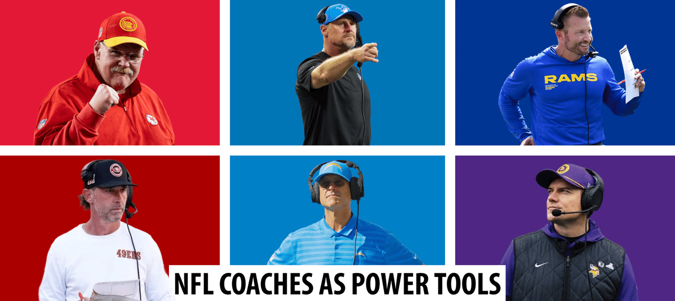 If NFL Coaches Were Power Tools: The 2026 Starting Lineup