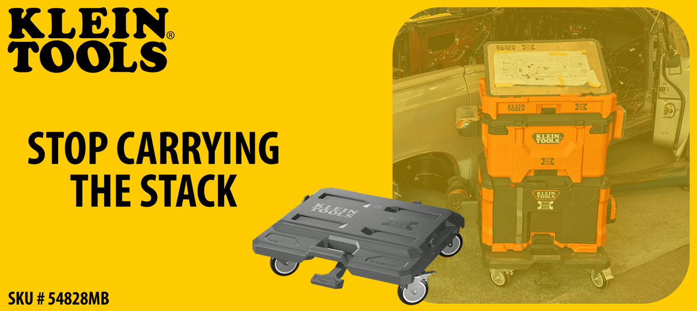 Stop Carrying the Stack: Klein Tools MODbox 4-Wheel Caster Dolly